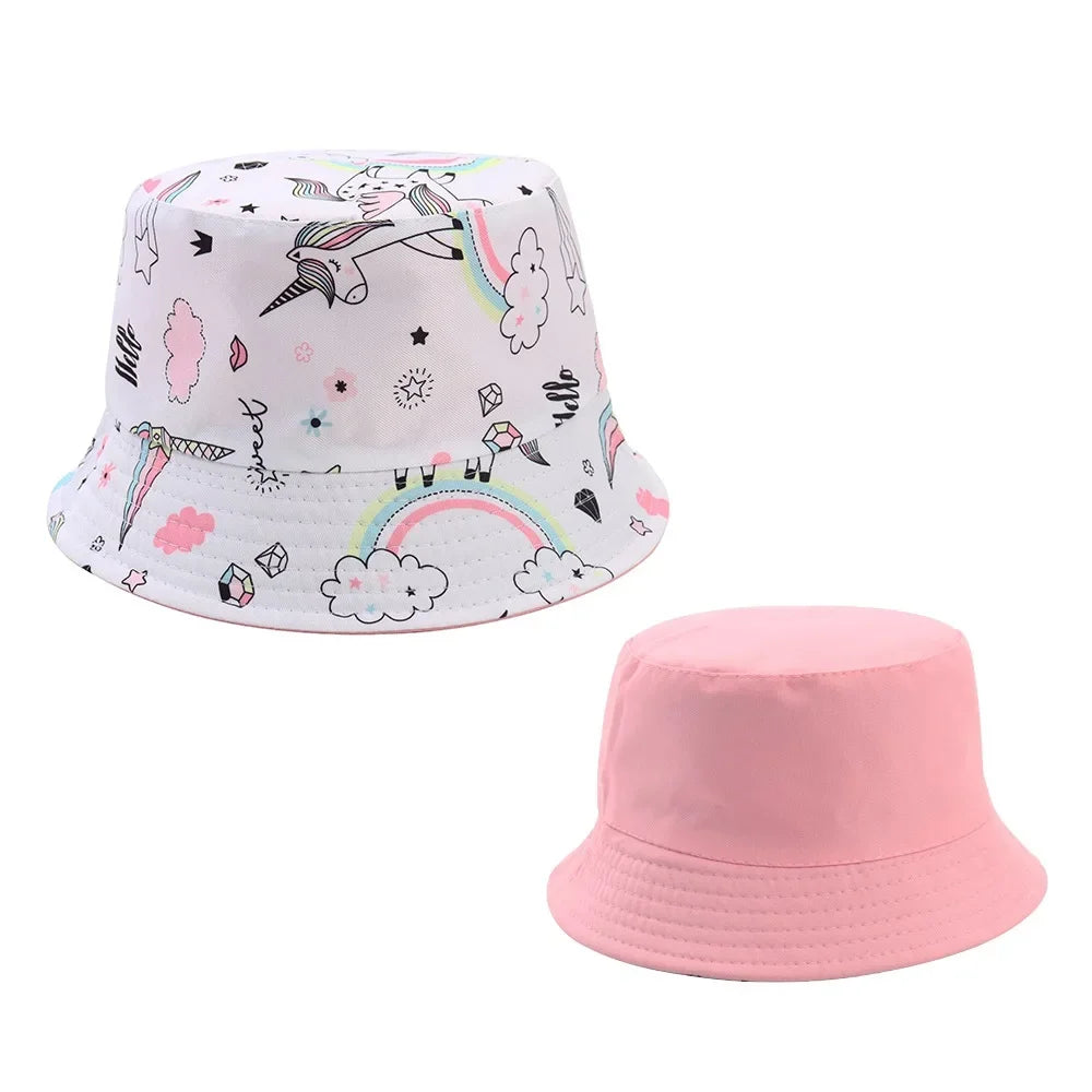 Double Sided Baby Bucket Hat - Girls