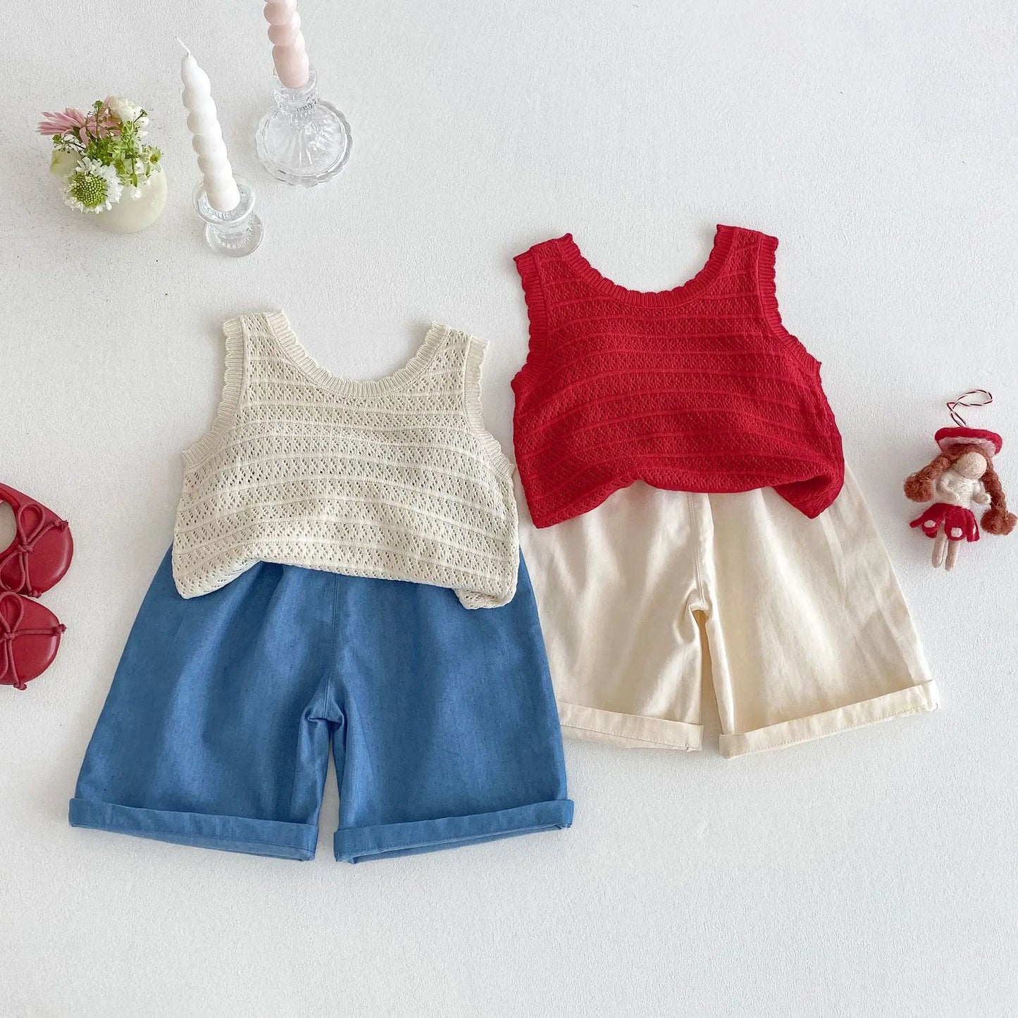 Strawberry Sweetie Outfit - 2-Piece Girls' Suit