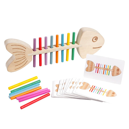 Sensory Wooden Stick Balance Puzzle Game