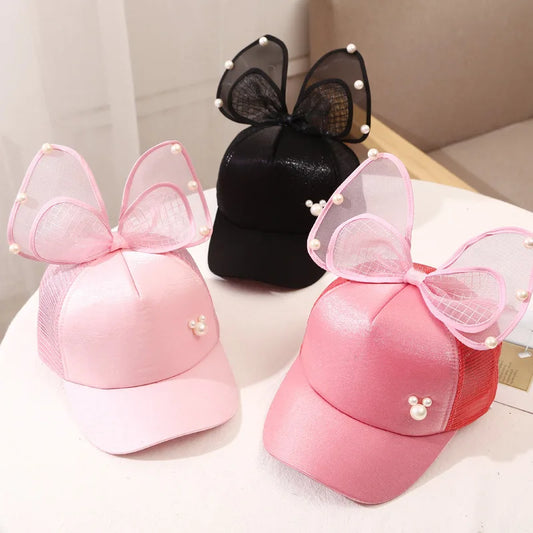Pearly Bow Princess Cap
