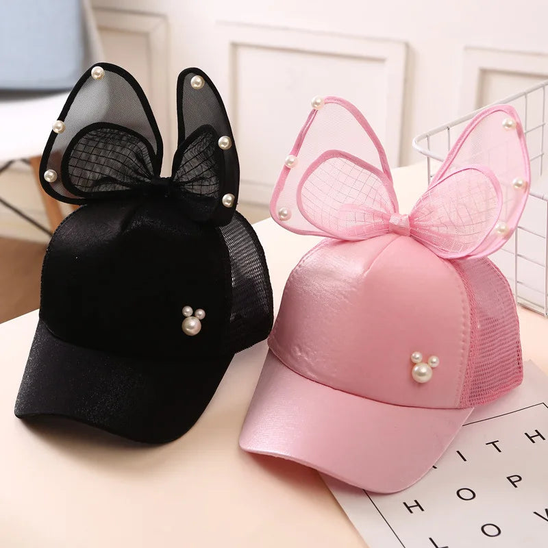 Pearly Bow Princess Cap