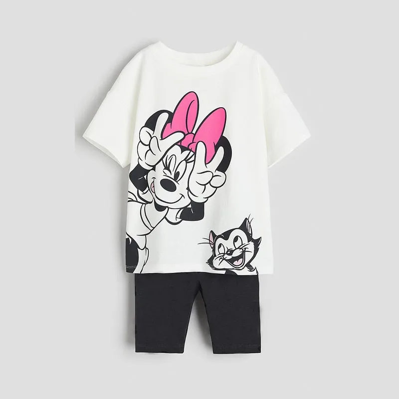 Minnie Mouse Tshirt Shorts Sets - Cute Outfits for Girls