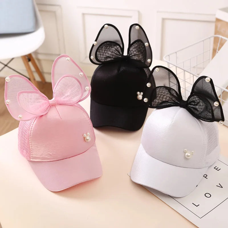 Pearly Bow Princess Cap