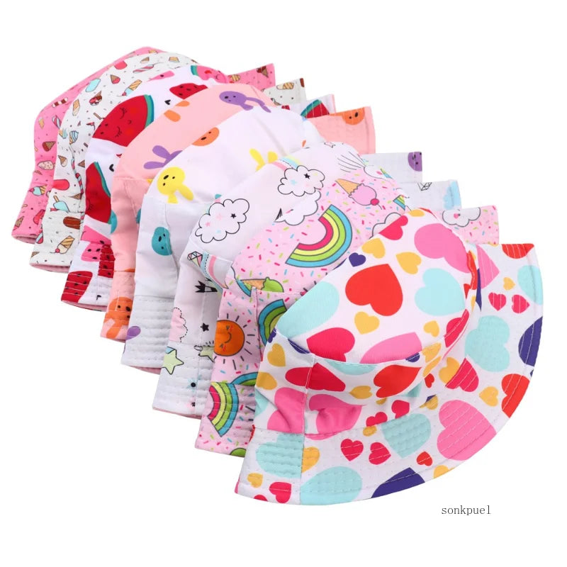 Double Sided Baby Bucket Hat - Girls
