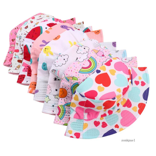 Double Sided Baby Bucket Hat - Girls