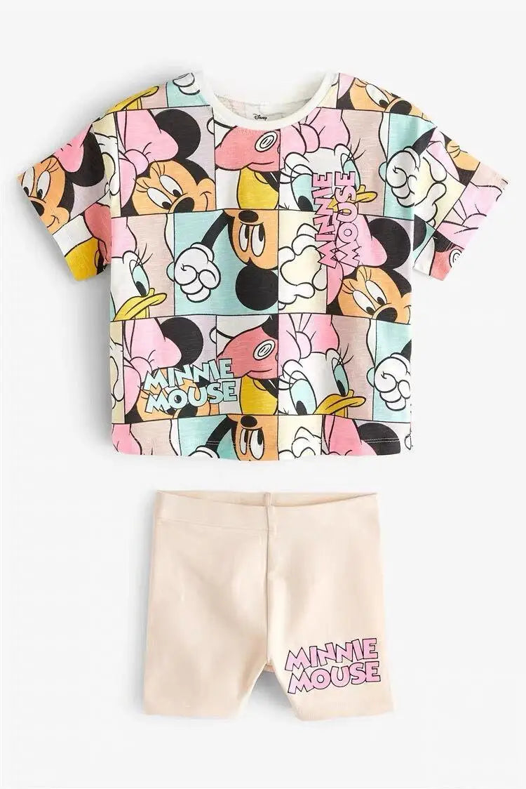 Minnie Mouse Tshirt Shorts Sets - Cute Outfits for Girls